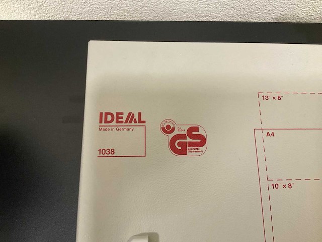Ideal 1038 papiersnijder - afbeelding 2 van  2