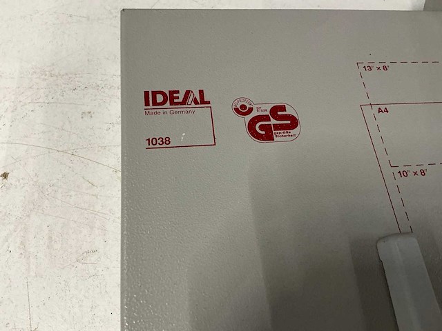 Ideal 1038 snijmachine - afbeelding 4 van  4