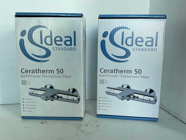 Ideal standaard - ceratherm 50 - a5550aa - badkraan (2x) - afbeelding 1 van  9