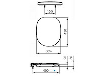 Ideal standaard - e712701 - connect seat white - toiletzitting slow close (6x) - afbeelding 3 van  5