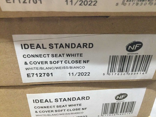 Ideal standaard - e712701 - connect seat white - toiletzitting slow close (6x) - afbeelding 4 van  5