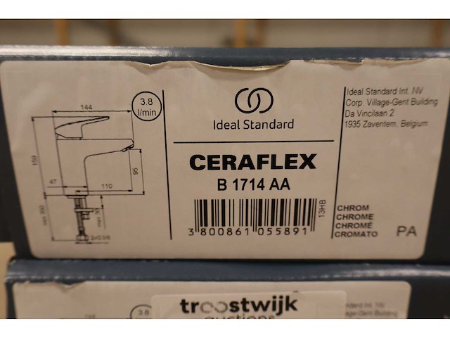 Ideal standard - ceraflex - - wastafelmengkraan (2x) - afbeelding 8 van  8