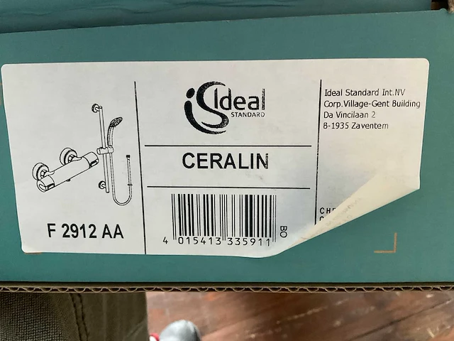 Ideal standard - ceralin - f2912aa - douche thermostaatkraan met glijstangset - afbeelding 8 van  8