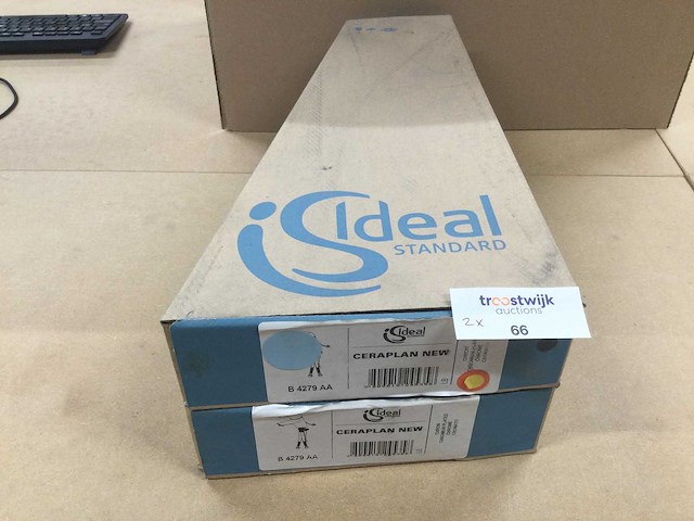 Ideal standard - ceraplan new - - opbouw wastafelkraan met waste bediening (2x) - afbeelding 3 van  5