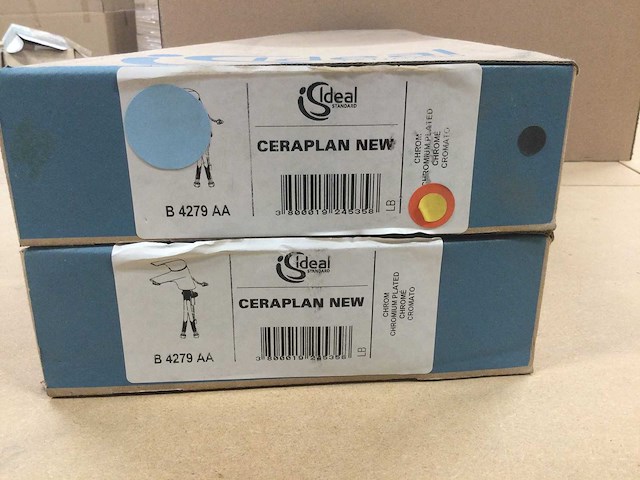 Ideal standard - ceraplan new - - opbouw wastafelkraan met waste bediening (2x) - afbeelding 5 van  5