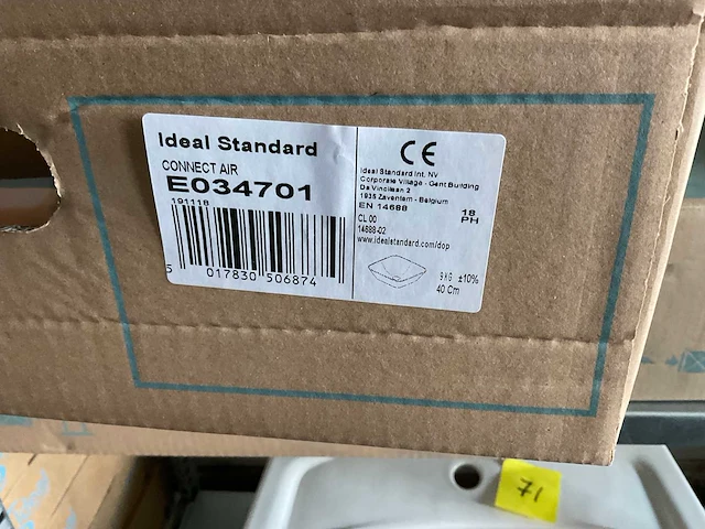 Ideal standard - connect air - e034701 - opbouwwastafel - afbeelding 6 van  6
