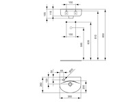 Ideal standard - connect arc (e791201) - - fonteinwastafel (15x) - afbeelding 2 van  9