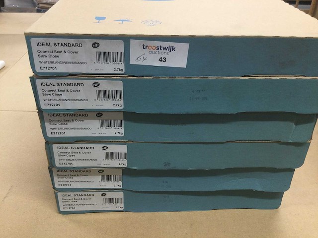 Ideal standard - e712701 - connect seart & cover slow close - toiletzitting slow close (6x) - afbeelding 3 van  5
