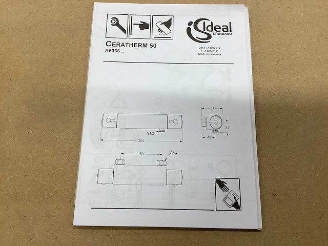 Ideal standard - idealtherm - a 6366 a - badkraan - afbeelding 5 van  6