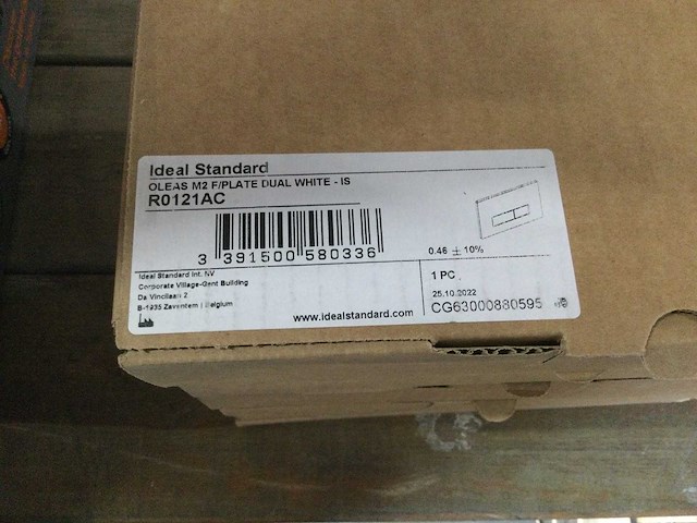 Ideal standard - r0121ac - bedieningspaneel (5x) - afbeelding 3 van  4