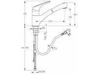 Ideal standard cerasprint new b 5349 aa keukenmengkraan - afbeelding 2 van  4