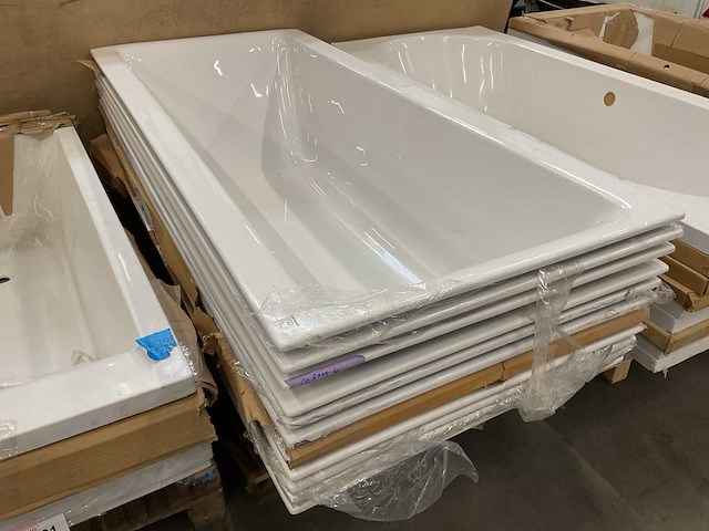 Ideal standard connect air duo slim 180x80cm inbouwbad (8x) - afbeelding 3 van  5