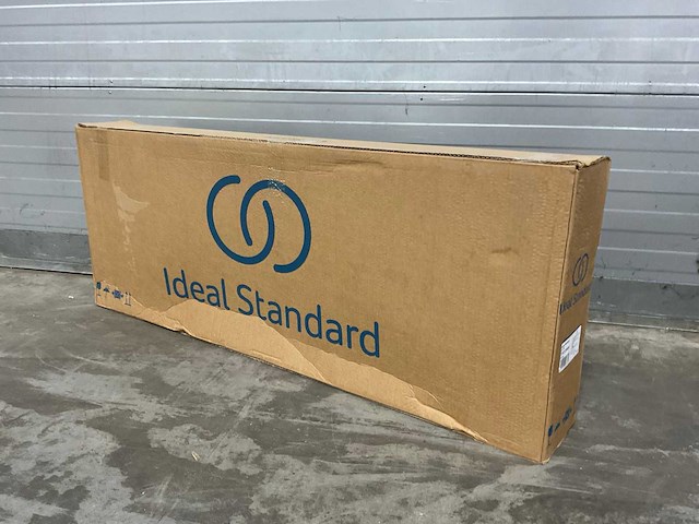 Ideal standard extra dubbele wastafel met 2 kraangaten en overloop - afbeelding 7 van  9