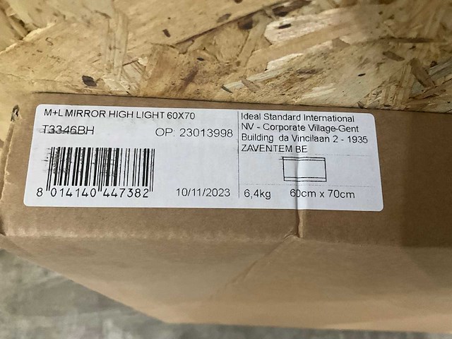 Ideal standard t3346bh spiegel 600x700mm verlichting indirect voor boven en onder, anticondens - afbeelding 4 van  5