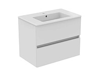Ideal standard t458901 wastafel i.life-s vanity 81cm met kraangat + overloop wit (14x) - afbeelding 2 van  6
