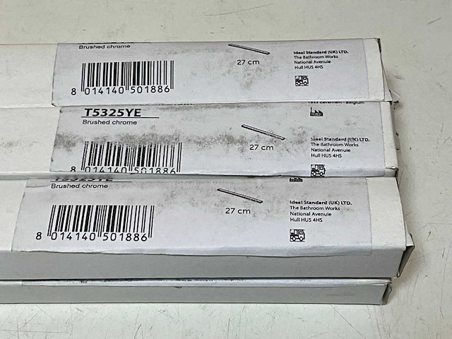Ideal standard t5325ye meubelgreep i.life medium 27cm chroom geborsteld (6x) - afbeelding 2 van  3
