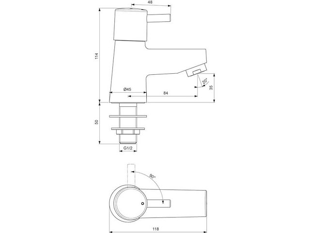 Ideal standard venlo nimbus look fonteinkraan (9x) - afbeelding 1 van  4