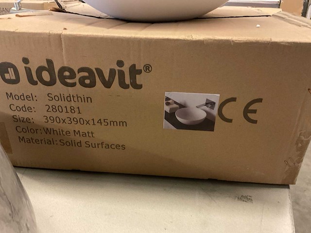 Ideavit solid thin waskom solid surface - afbeelding 4 van  4