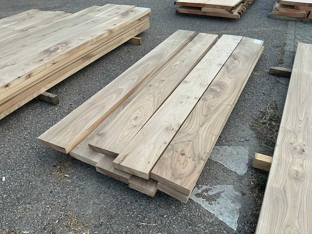 Iepen hout 215x45mm (8x) - afbeelding 1 van  5