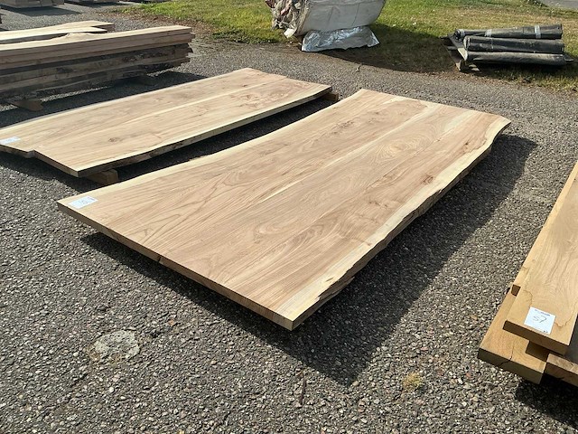 Iepen houten tafelblad - afbeelding 3 van  4
