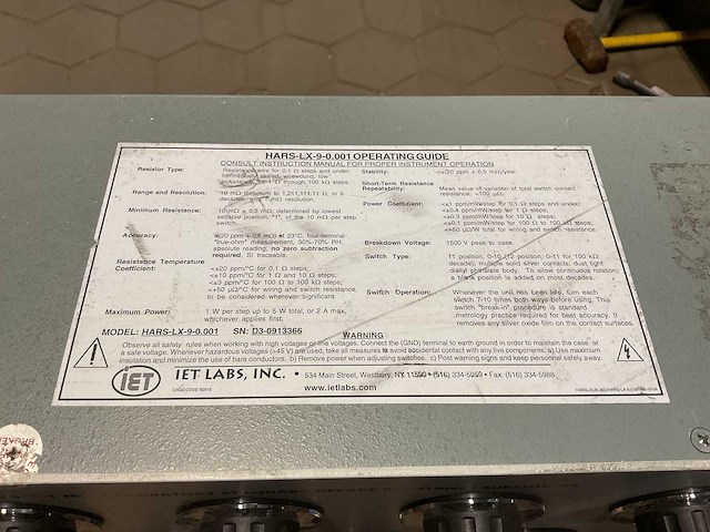 Iet hars-lx-9-0.001 substituter - afbeelding 1 van  4