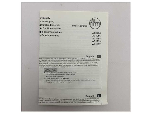 Ifm as -i power supply converter 8a - ac1258 - afbeelding 4 van  9