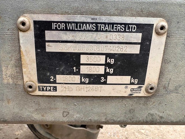 Ifor williams - 2019 - gh - - machine transporter - afbeelding 3 van  5