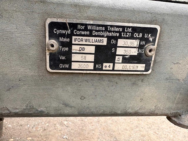 Ifor williams - 2019 - gh - - machine transporter - afbeelding 4 van  5