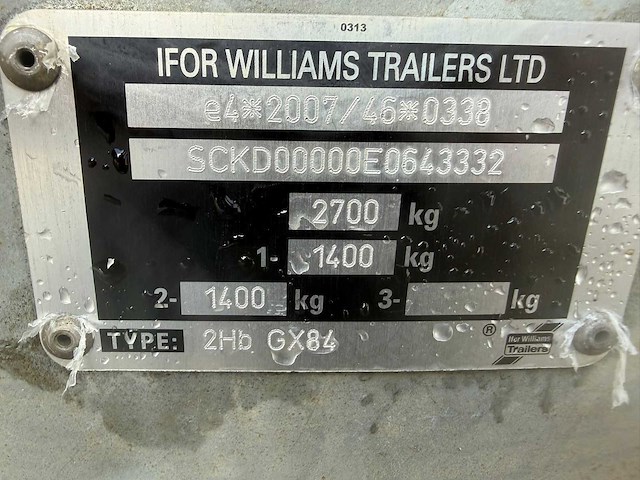 Ifor williams - 2hb gx84 machine transporter - various trailers - 2015 - afbeelding 3 van  12
