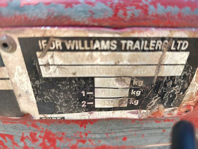 Ifor williams trailers - 2008 - gx - aanhangwagen - afbeelding 2 van  17