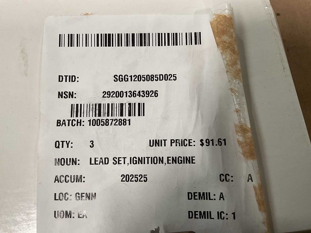 Ignition lead set (3x) - afbeelding 1 van  4
