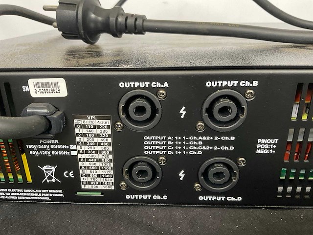 Ihos amp d 4004 versterker - afbeelding 6 van  6