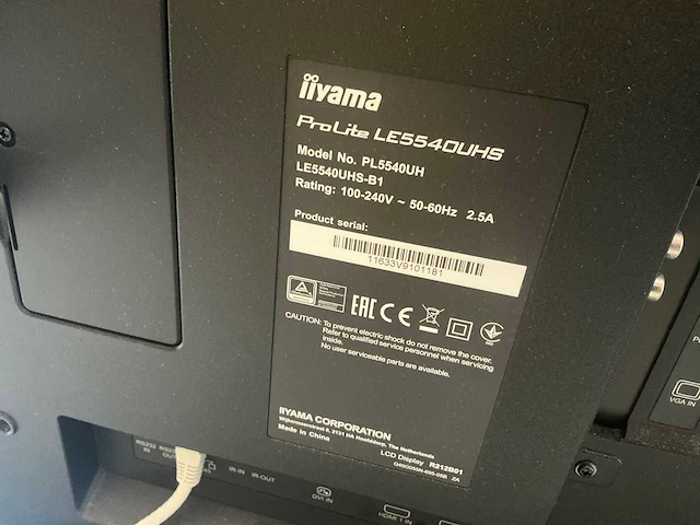Iiyama - prolite - le5540uhs - display monitor - afbeelding 5 van  5