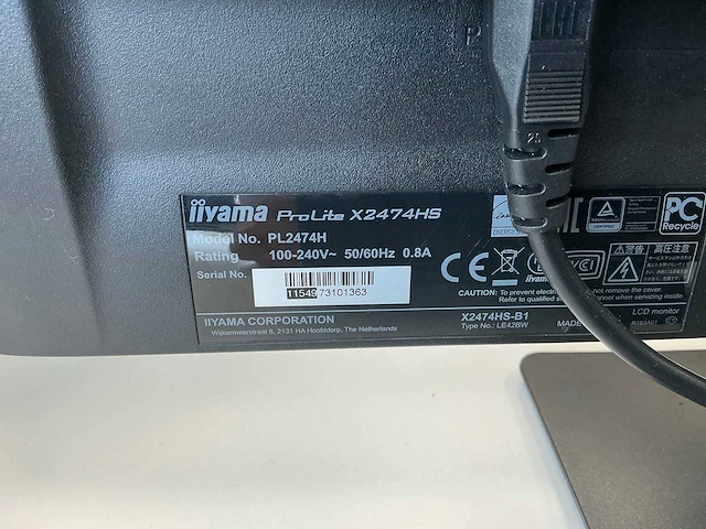 Iiyama - prolite- x2474hs - monitor (2x) - afbeelding 4 van  4