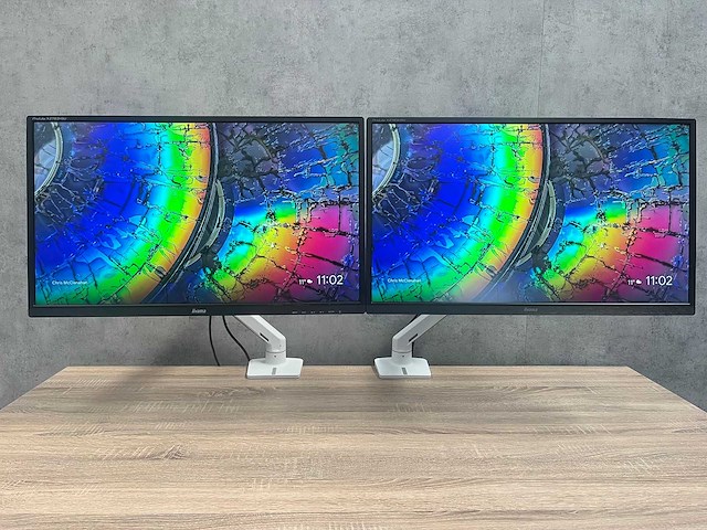 Iiyama/ ergotron - 27" pc set - hdmi, dp, vga - afbeelding 7 van  12
