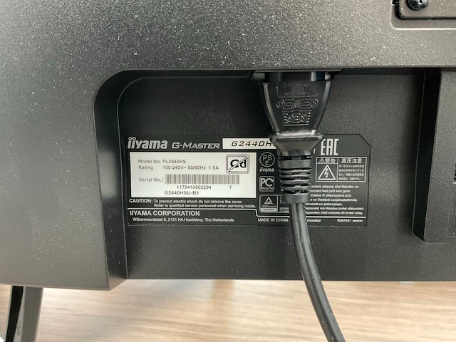 Iiyama g-master | black hawk | g2440hsu 24” monitor (2x) - afbeelding 8 van  9