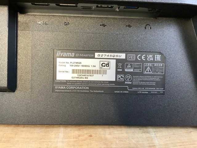 Iiyama g-master g2745qsu monitor - afbeelding 5 van  8