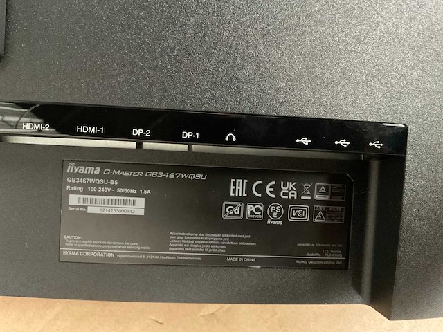 Iiyama g-master gb3467wqsu monitor - afbeelding 7 van  8
