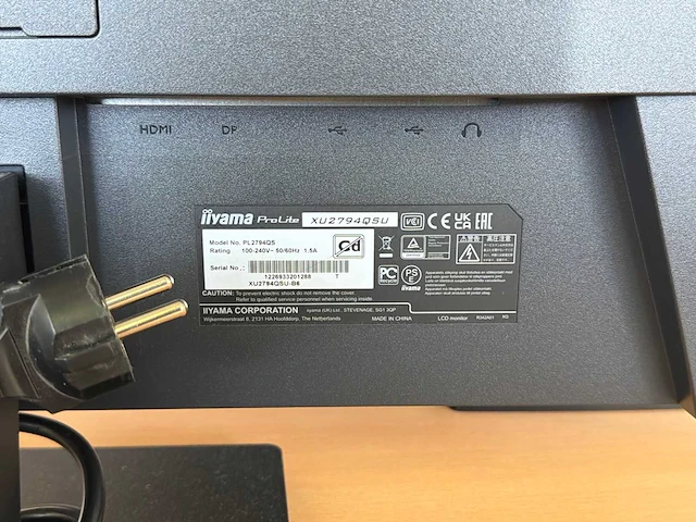 Iiyama pro lite pl2794qs monitor (2x) - afbeelding 5 van  5