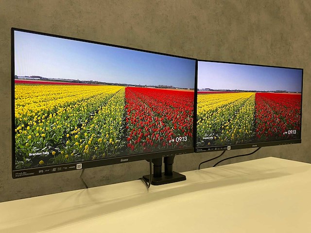 Iiyama prolite - 24" monitor met monitorarm - hdmi, dvi, vga - afbeelding 6 van  9