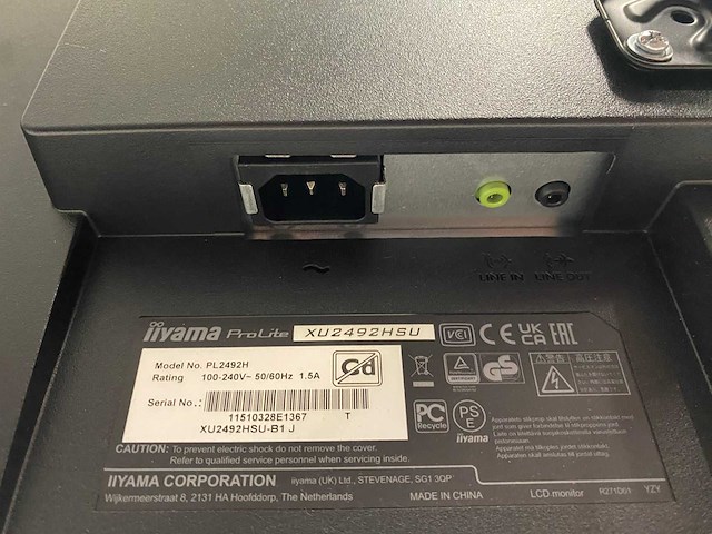 Iiyama prolite - 24" monitor met monitorarm - hdmi, dvi, vga - afbeelding 7 van  9