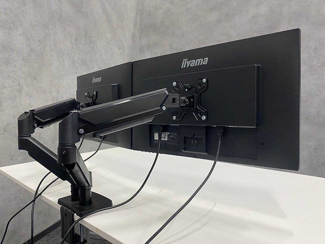 Iiyama prolite - 24" monitor met monitorarm - hdmi, dvi, vga - afbeelding 8 van  9