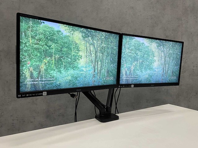 Iiyama prolite - 24" monitoren met monitorarm - hdmi, dp, vga - afbeelding 10 van  11
