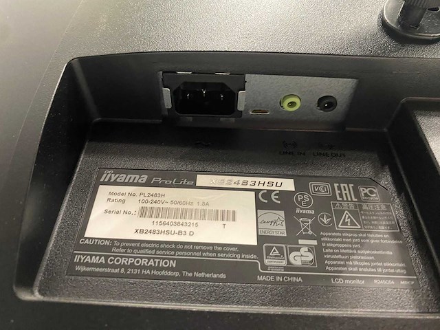 Iiyama prolite - 24" monitoren met monitorarm - hdmi, dp, vga - afbeelding 2 van  9