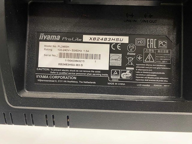 Iiyama prolite - 24" monitoren met monitorarm - hdmi, dp, vga - afbeelding 7 van  9