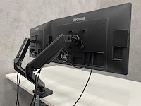 Iiyama prolite - 24" monitoren met monitorarm - hdmi, dp, vga - afbeelding 1 van  6