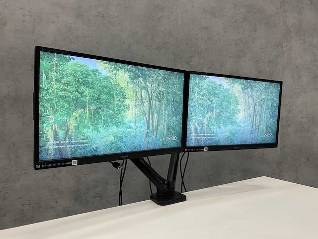 Iiyama prolite - 24" monitoren met monitorarm - hdmi, dp, vga - afbeelding 4 van  11