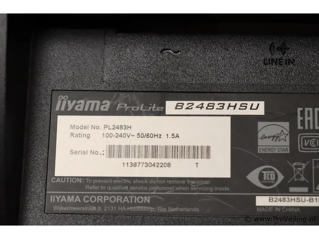 Iiyama prolite b2483hsu 24" full hd led-monitor - afbeelding 7 van  7