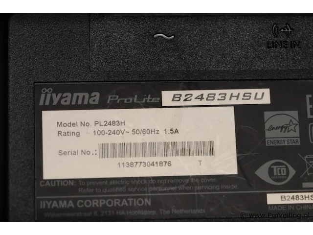 Iiyama prolite b2483hsu 24" full hd led-monitor - afbeelding 7 van  7