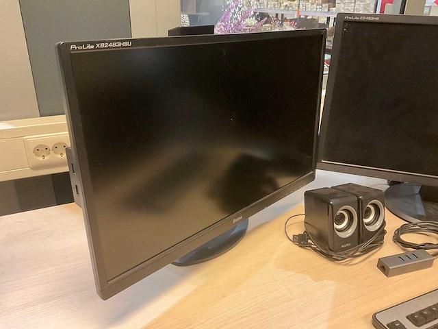 Iiyama prolite e2483hs monitor (2x) - afbeelding 4 van  7